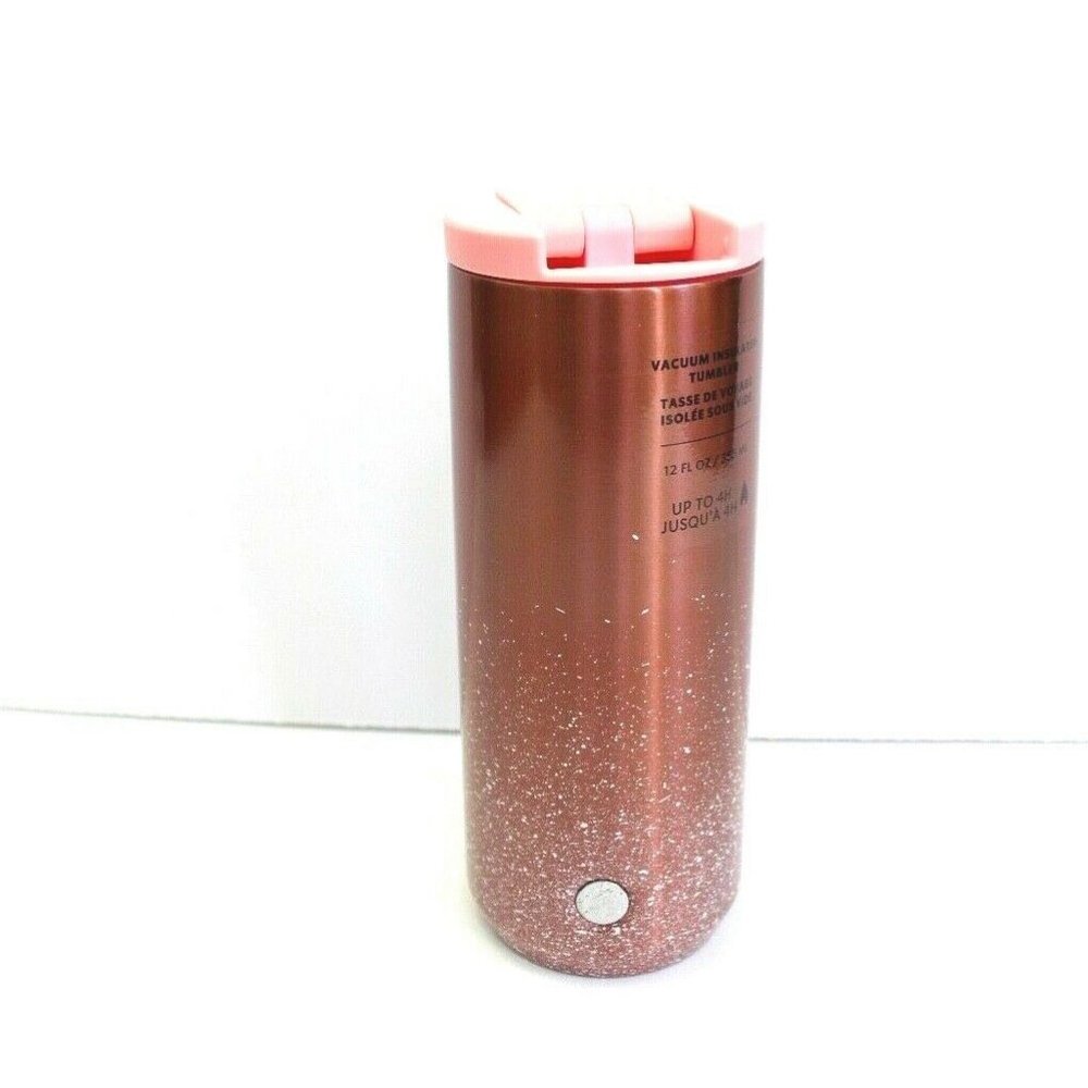 Starbucks Rose Gold Confetti Stainless Steel Tumbler 12 oz